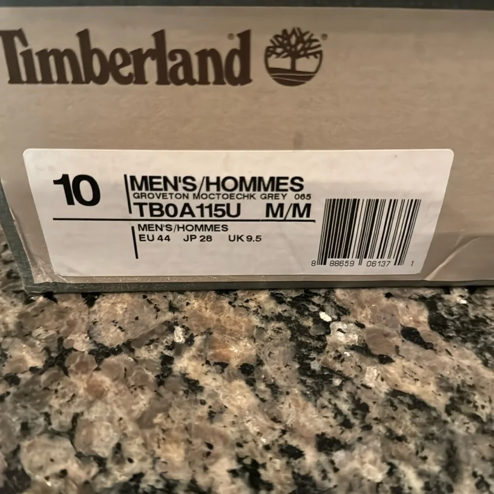 Timberland canvas groveton mock toe chukka grey NIB 10